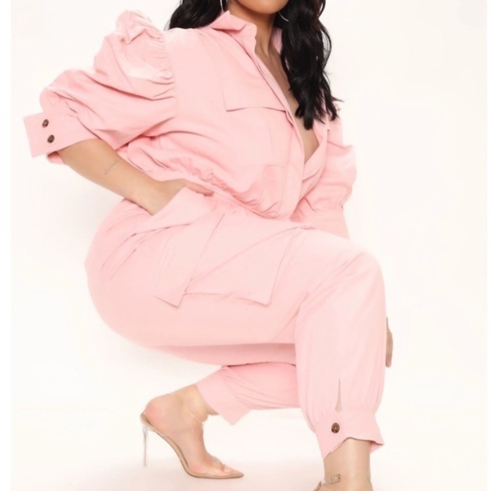Fashion Nova Pink Jumpsuit